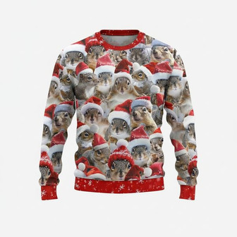 Squirrel Christmas Ugly Sweater | Seseable FR