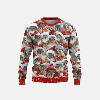 Squirrel Christmas Ugly Sweater | Seseable FR