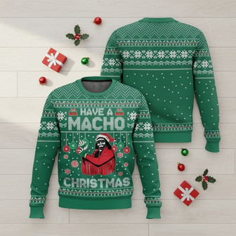 Macho Man Randy Savage Xmas Sweater | Seseable CA