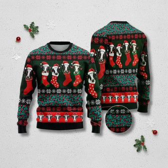 Ugly Holiday Jumper With Santa Hats | Seseable CA