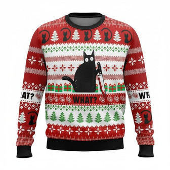 What Cat Ugly Christmas Sweater | Seseable CA