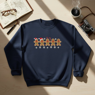 Sweet Gingerbread Delight - Festive Embroidered Sweatshirt Cheer - Thegiftio UK