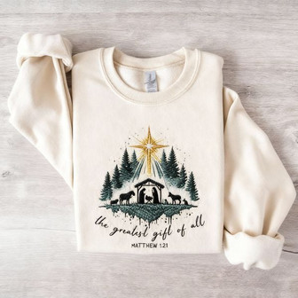 Christian Christmas Shirt, Bible Verse Tee - Monsterry