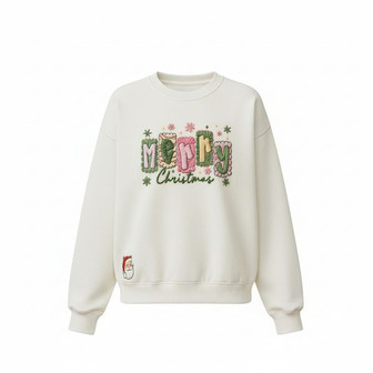 Christmas Embroidered Sweatshirt - Monsterry