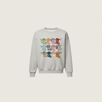 Eras Christmas Embroidered Sweatshirt - Monsterry