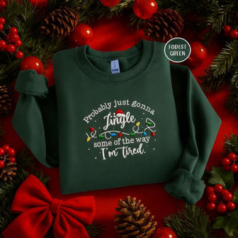 Funny Christmas Embroidered Sweatshirt - Monsterry