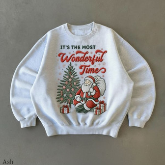 Retro Santa Christma 90s Embroidered Sweatshirt - Monsterry UK
