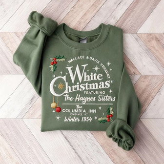 White Christmas Movie Embroidered Sweatshirt - Monsterry