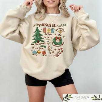 Christmas Embroidered Sweatshirt - Monsterry