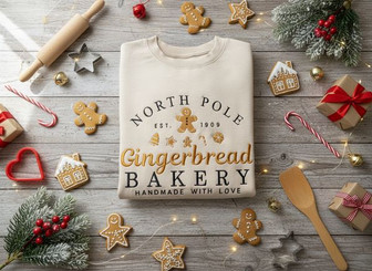 Christmas GINGERBREAD BAKERY Crewneck Sweatshirt - Thegiftio UK