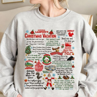 Christmas Vacation Rant Embroidered Sweatshirt - Monsterry