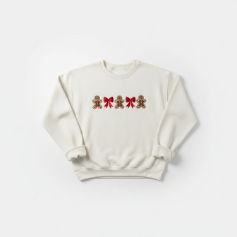 Cozy Holiday Treat - Gingerbread Christmas Embroidered Sweatshirt - Thegiftio UK