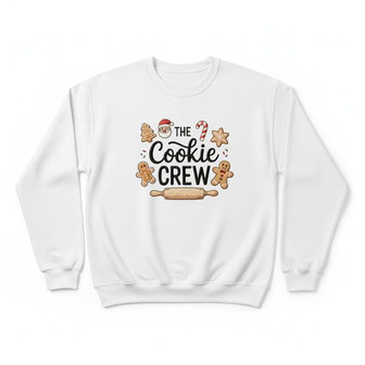 Festive Gingerbread Baking Crew Embroidered Sweatshirt Delight - Thegiftio UK