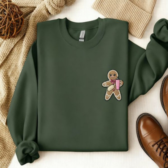 Holiday Stitchery - Essential Christmas Embroidered Sweatshirt Cheer - Thegiftio UK