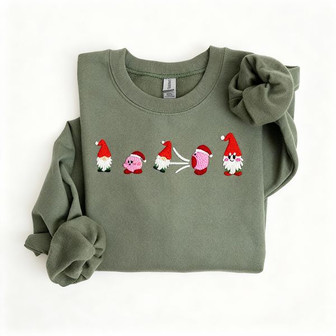 Kirby Christmas Embroidered Sweatshirt - Monsterry