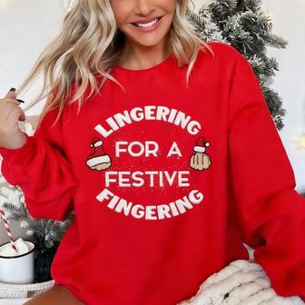 Lingering For a Festive Fingering Christmas Jumper - Monsterry
