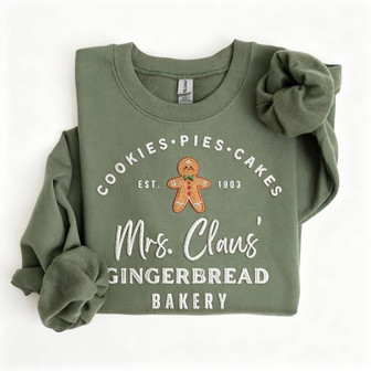 Sweet Holiday Bakeshop Embroidered Sweatshirt Delight - Thegiftio UK