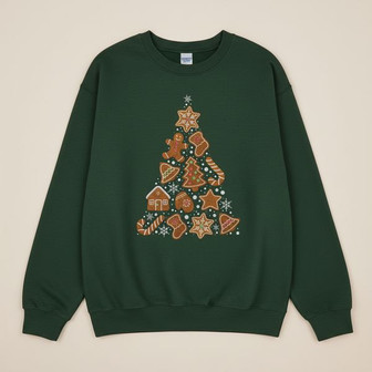 Sweet Holiday Baking Charm Embroidered Sweatshirt Gift - Thegiftio UK