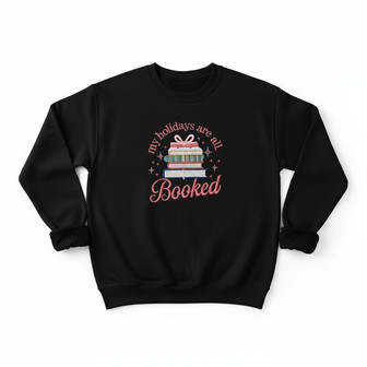 Book Lover's Retreat - Cozy Christmas Embroidered Sweatshirt Gift - Thegiftio