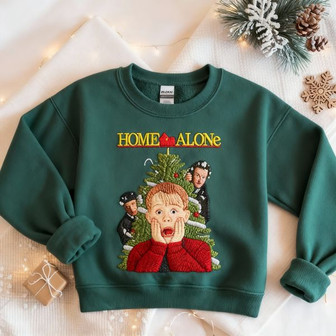 Christmas Embroidered Sweatshirt - Monsterry