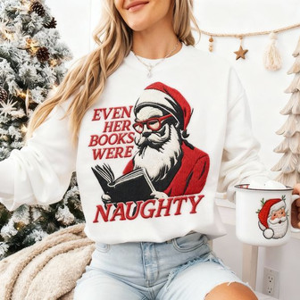 Cozy Christmas Read Embroidered Sweatshirt for Book Lovers - Thegiftio