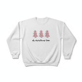 Cozy Holiday Tree Charm - Embroidered Sweatshirt Crewneck Gift - Thegiftio UK