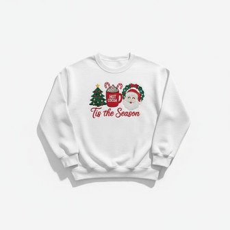 Embroidered Sweatshirt - Capture the Cheer of the Season - Thegiftio UK