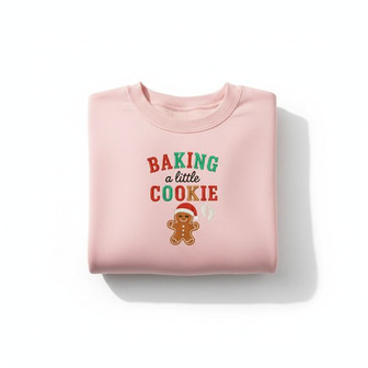 Expecting Joy - Festive Christmas Reveal Embroidered Sweatshirt - Thegiftio UK