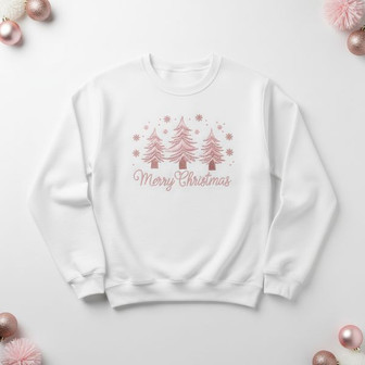 Festive Cheer Embroidered Sweatshirt - Joyful Christmas Style Gift - Thegiftio UK