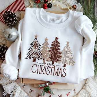 Festive cheer - ultimate holiday comfort embroidered sweatshirt - Thegiftio UK