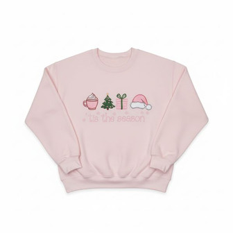 Festive Comfort Embroidered Christmas Sweatshirt - Holiday Cheer - Thegiftio UK