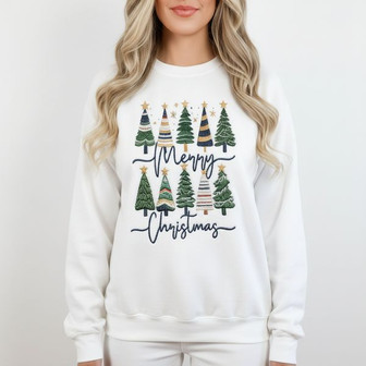 Festive Comfort Style - Essential Embroidered Holiday Sweatshirt - Thegiftio UK