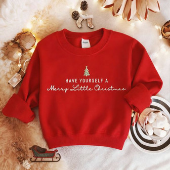 Have Yourself A Merry Christmas Embroidered Sweatshirt - Monsterry