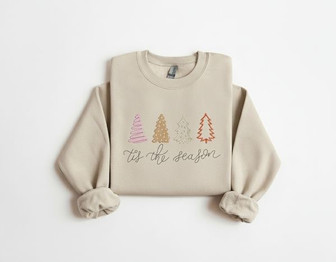 Heartwarming Seasonal Joy Embroidered Christmas Sweatshirt - Thegiftio UK