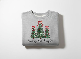 Holiday Cheer - Bright & Cozy Embroidered Sweatshirt Style - Thegiftio UK