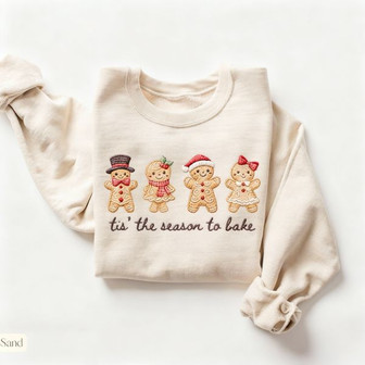 Holiday Cookie Love - Cozy Kitchen Embroidered Sweatshirt Gift - Thegiftio UK