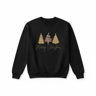 Joyful Merry Christmas Cheer Embroidered Sweatshirt Gift - Thegiftio UK