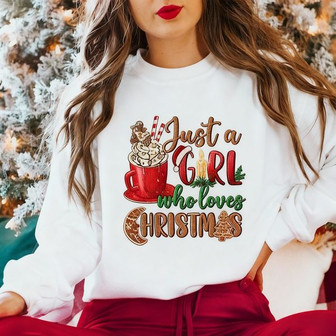 Just A Girl Who Loves Christmas Shirt - Monsterry