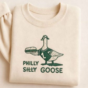 Philly Goose Embroidered Embroidered Sweatshirt - Monsterry