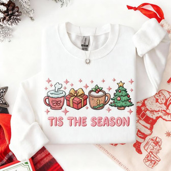 Seasonal Comfort - Unisex Christmas Embroidered Sweatshirt Gift - Thegiftio UK