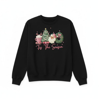 A Stitched Season - Premium Holiday Embroidered Sweatshirt Style - Thegiftio UK
