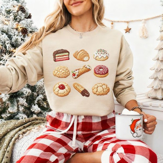 A Taste of Italy - Holiday Cookie Embroidered Sweatshirt - Thegiftio UK