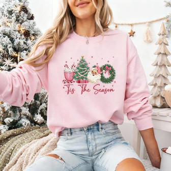 Tis The Season Embroidered Sweatshirt - Monsterry