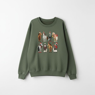 Western Winter Crewneck - Horse Rider Gift - Monsterry