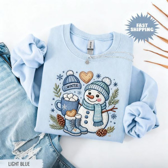 Winter Embroidered Sweatshirt - Monsterry