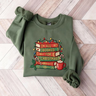 Literary Holidays - Librarian's Essential Embroidered Sweatshirt - Thegiftio UK