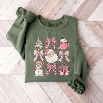 Adorable Girls Holiday Cheer Embroidered Sweatshirt - Thegiftio