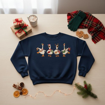 Hilarious Goosemas Crewneck Embroidered Sweatshirt Gift - Thegiftio UK