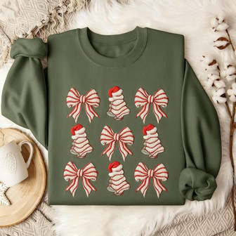 Sweet Holiday Treat Embroidered Sweatshirt Delight - Thegiftio