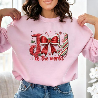 Joyful Christmas Embroidered Sweatshirt for Cozy Holiday Comfort - Thegiftio